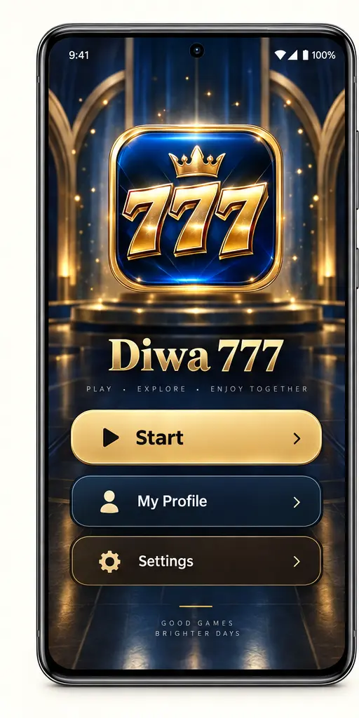 Diwa 777 Home screen