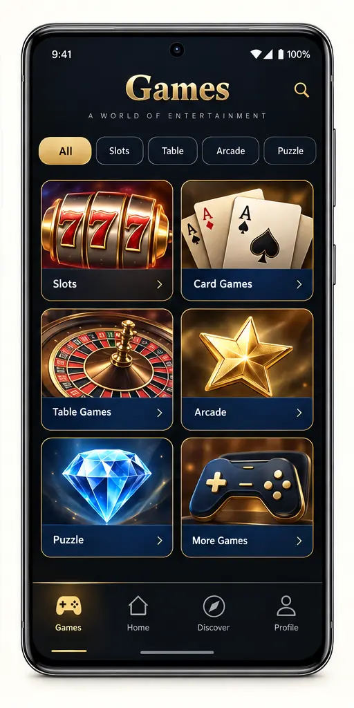 Diwa 777 Game navigation screen
